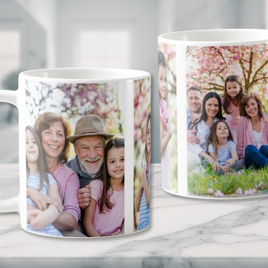 Family Memories Personalized Grandparent Photo コーヒーマグカップ