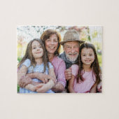 Family Memories Personalized Grandparent Photo ジグソーパズル (横)