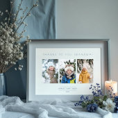 Family Minimalist 3 Photos Collage Keepsake ポスター