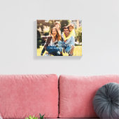 Family Modern typography overlay phot Canvas Print キャンバスプリント (インサイチュ (リビング))