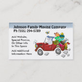 Family Moving Company 名刺 (裏面)