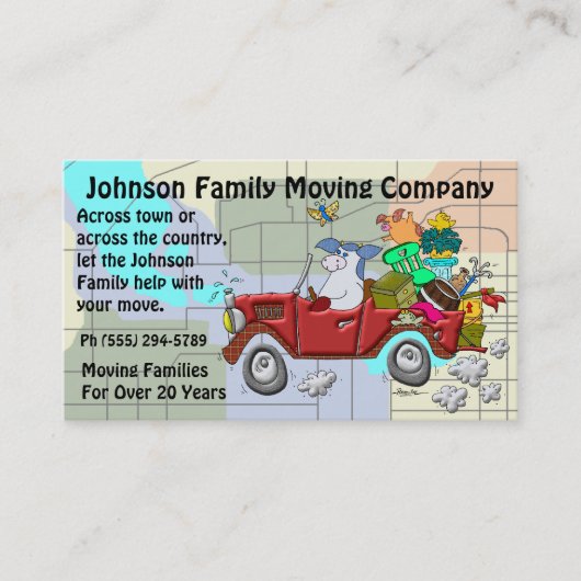 Family Moving Company 名刺 (正面)