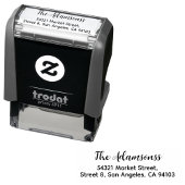 Family Name & Address | Fancy Return Address セルフインキングスタンプ