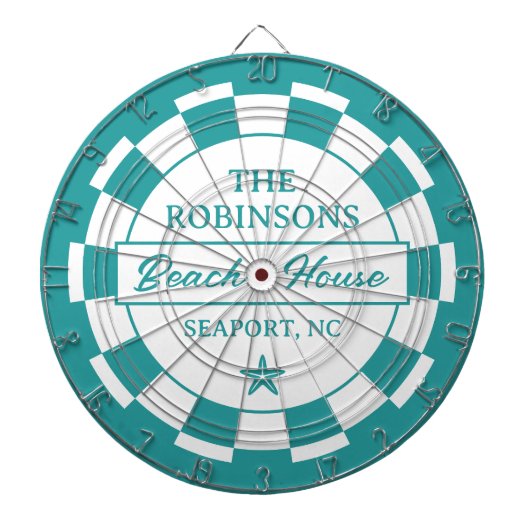 Family Name Beach House Dart Board ダーツボード (正面)