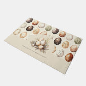  Family Name Beige Personalized Easter ドアマット (アングル)