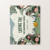 Family Name Camping ジグソーパズル (縦)