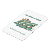 Family Name Cruise Ship Door Marker マグネット (左側)