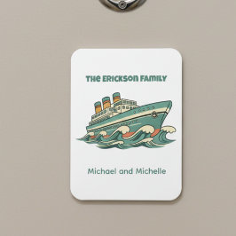 Family Name Cruise Ship Door Marker マグネット