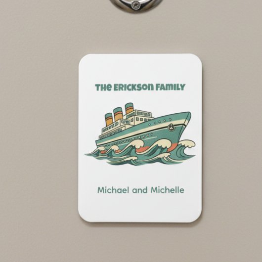 Family Name Cruise Ship Door Marker マグネット