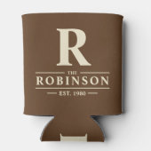 Family Name & Initial Forest Brown 缶クーラー (裏面)