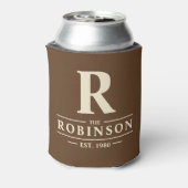 Family Name & Initial Forest Brown 缶クーラー (缶裏面)