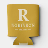 Family Name & Initial Golden Ochre 缶クーラー (裏面)