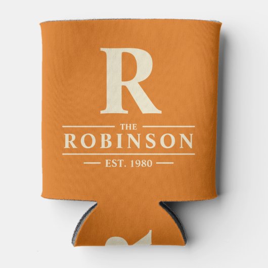 Family Name & Initial Warm Citrus 缶クーラー (正面)