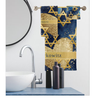 Family Name Love Jerusalem Shower Curtain バスタオルセット