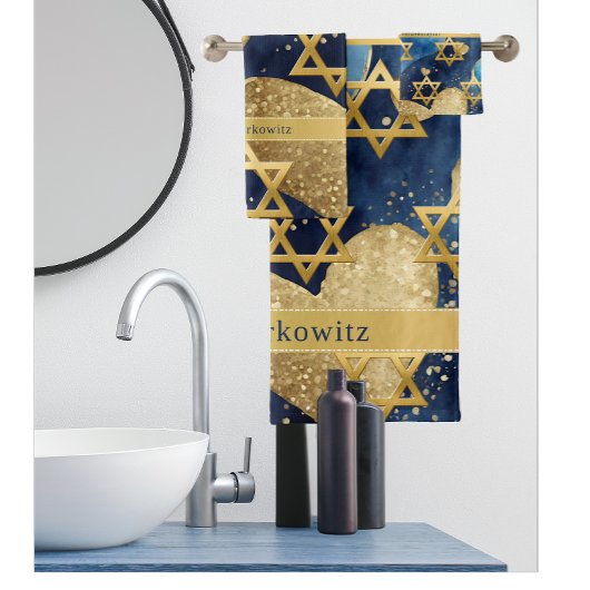 Family Name Love Jerusalem Shower Curtain バスタオルセット