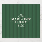 Family Name Lucky St Patricks Green ビールラベル (シングルラベル)