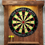 Family Name Personalized  Dartboard ダーツボード<br><div class="desc">A dartboard is a popular recreational and competitive game that provides hours of fun for players of all ages and skill levels. Typically made from sisal fibers, cork, or electronic components, dartboards are designed to withstand the impact of darts while offering precise scoring zones. Standard dartboards feature a circular design...</div>