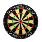 Family Name Personalized Dartboard ダーツボード (正面)