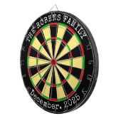 Family Name Personalized Dartboard ダーツボード (正面右)