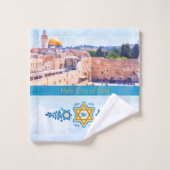 Family Name Temple Mount Jerusalem  バスタオルセット (ウォッシュタオル)