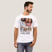 Family Name & Year Photo Collage Template Tシャツ (正面フル)