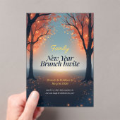 Family New Year Brunch Acrylic Invitation   アクリル招待状 (インサイチュ (ポータブル))
