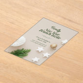 Family New Year Brunch Invitation 2026  アクリル招待状 (レイダウン)