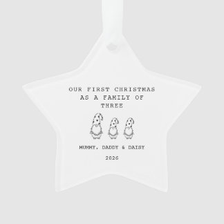 Family Of 3 Christmas Gonk Star Ornament オーナメント