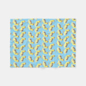 Family of  Ducks Fleece Blanket  フリースブランケット (正面(横))