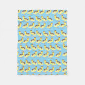 Family of  Ducks Fleece Blanket  フリースブランケット (正面)
