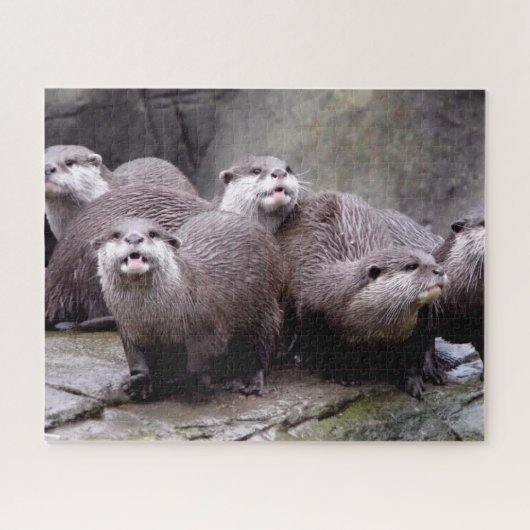 Family of Otters ジグソーパズル (横)