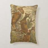Family of Roe - Deers in a Forest アクセントクッション (裏面(縦))