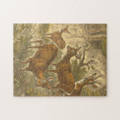 Family of Roe - Deers in a Forest ジグソーパズル (横)