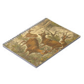 Family of Roe - Deers in a Forest ノートブック (左側)