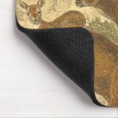 Family of Roe - Deers in a Forest マウスパッド (コーナー)