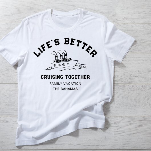 Family or Group Cruise Personalized Vacation Trip  トライブレンドＴシャツ