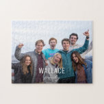 Family Personalized Photo ジグソーパズル<br><div class="desc">Give a unique gift that is personalized for the family. Customize this puzzle with their family name and photo.

I'm honored to have this puzzle as an "Editor's Pick" as part of Zazzle's popular and trending products.</div>