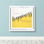 Family Personalized Photo and Text Typography キャンバスプリント (インサイチュ (ウッドフロア))