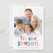 FAMILY PHOTO モダンかわいらしおもしろい シーズンカード (正面)