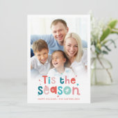 FAMILY PHOTO モダンかわいらしおもしろい シーズンカード (スタンド正面)