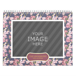 Family Photo 2024カレンダーフローラ背景 カレンダー