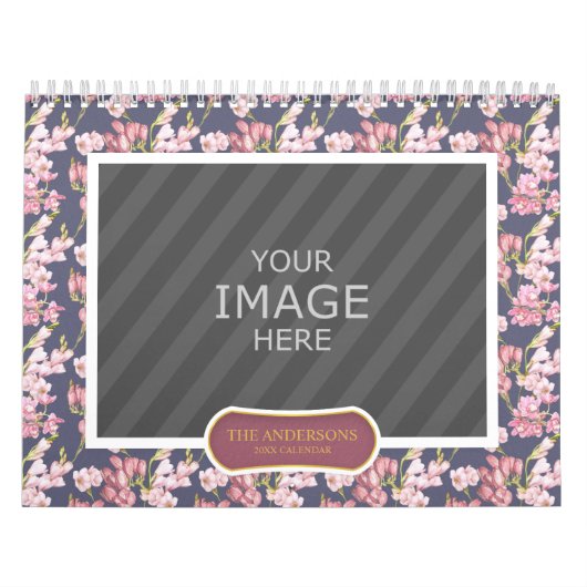 Family Photo 2024カレンダーフローラ背景 カレンダー (カバー)