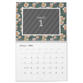 Family Photo 2024カレンダーフローラ背景 カレンダー (1月 2026)