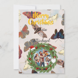 ❄️ Family Photo Brush Invitation ❄️ セーブザデート