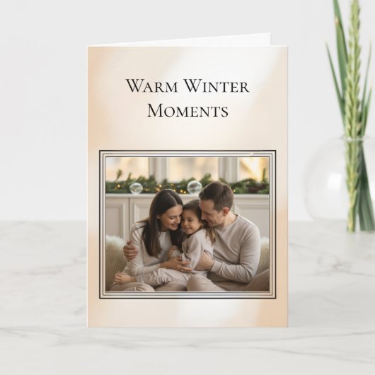 Family Photo Christmas Card カード (正面)