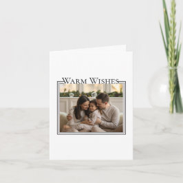 Family Photo Christmas Card カード