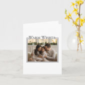 Family Photo Christmas Card カード (黄色い花)