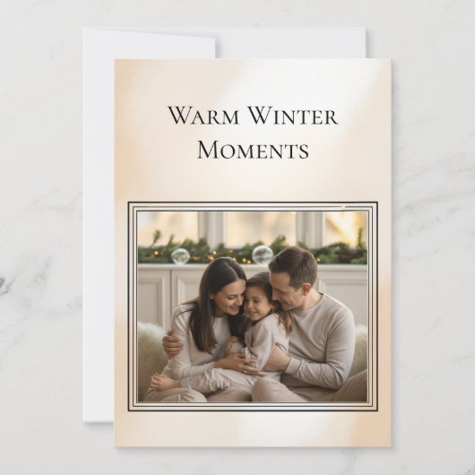 Family Photo Christmas Card シーズンカード (正面)