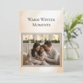 Family Photo Christmas Card シーズンカード (スタンド正面)