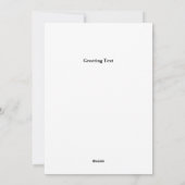 Family Photo Christmas Card シーズンカード (裏面)